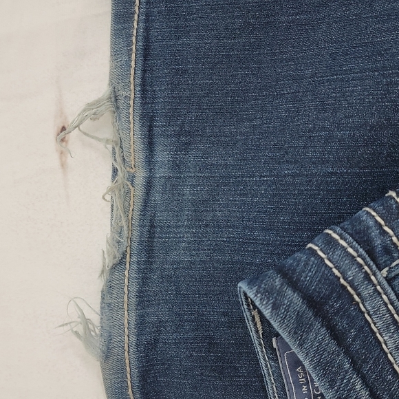 Miss Me Easy Boot Relaxed Fit size 31 Long Jeans Bling - Picture 5 of 10